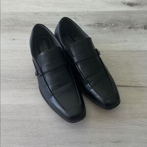 Perry Ellis Portfolio Ultrafoam Dalton 3 Shoes Black 9 EUC